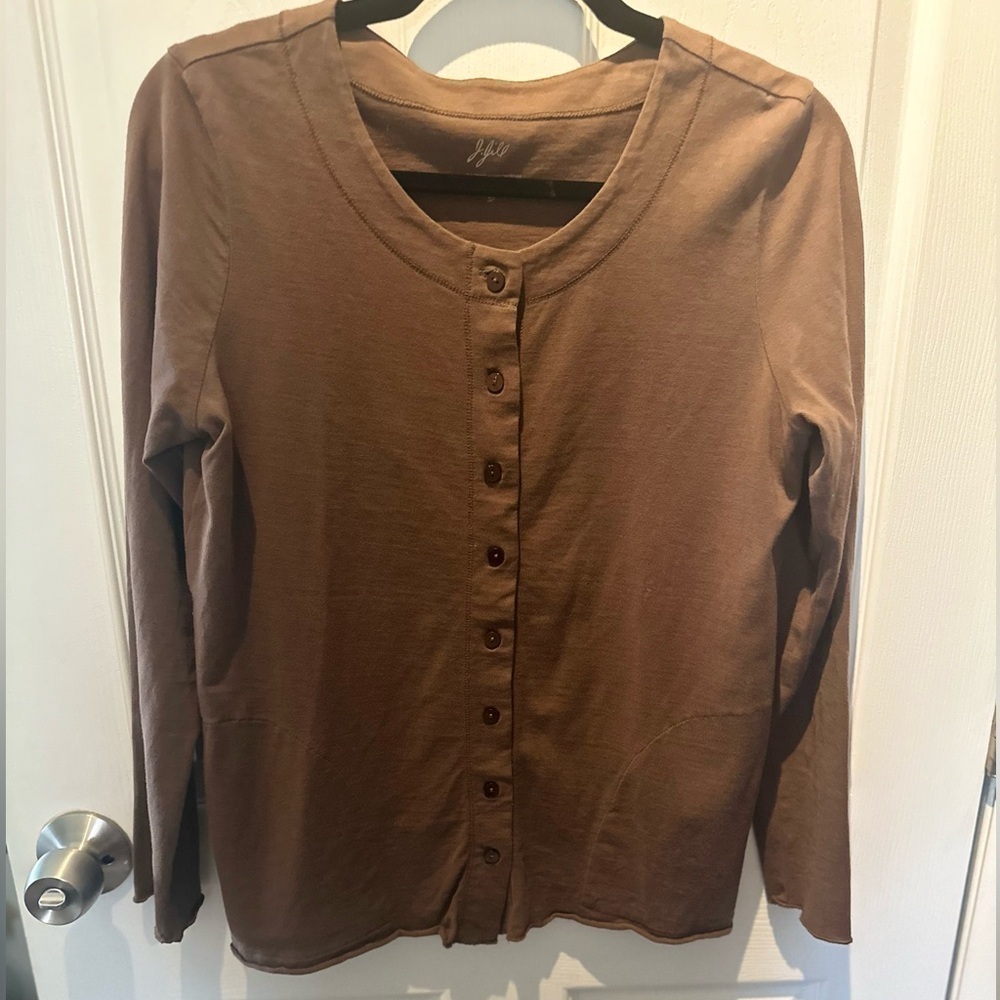J.Jill Heirloom Wash Cardigan Small Petite Preppy, Work Casual Top boho summer